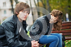 Relationship difficulties of young people couple