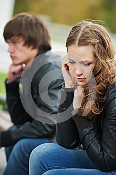 Relationship difficulties of young people couple