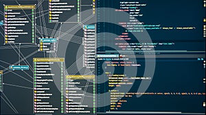 Relationships between tables in mysql database on server side. Relational database, Css and markup spliting on the screen