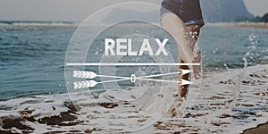 Relax Calm Chill Happiness Resting Vacation Concept