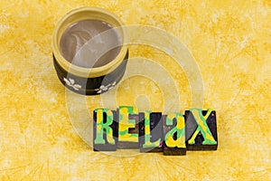 Relax destress relaxation lifestyle enjoy good life coffee break