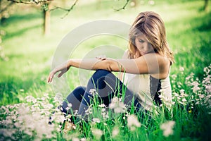 Relax in grass