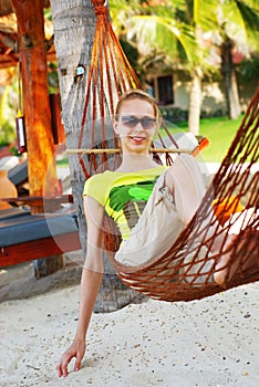 Relax in hammock