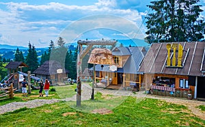 Relax in Mountain Valley Peppers handicraft village, Yablunytsya, Ukraine