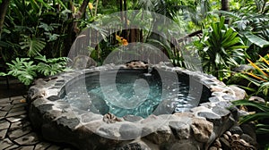 Relax in a private natural hot spring located directly on the property providing the ultimate relaxation experience. 2d