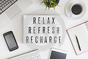 Relax, refresh and recharge in office photo