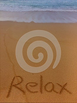 Relax in the sand