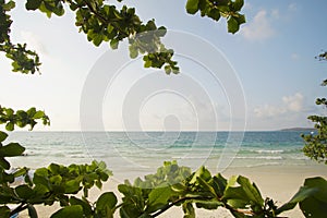 Relax scene of summer beach on island name Samet. Thailand