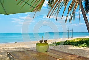 Relax time at the beautiful beach