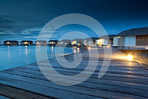 Relax on water bungalow