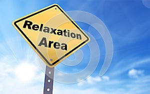 Relaxation area sign photo