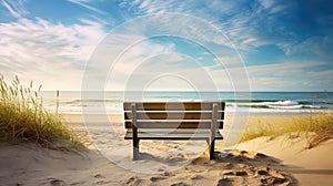 relaxation beach bench