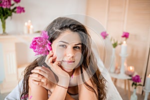 Relaxation in a beauty saloon