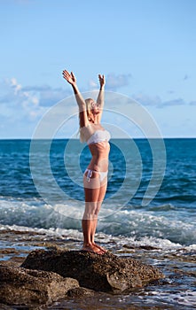 RELAXATION EXERCISE ON BEACH