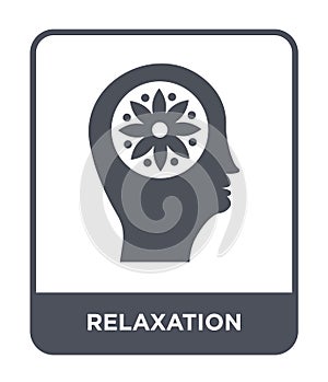 relaxation icon in trendy design style. relaxation icon isolated on white background. relaxation vector icon simple and modern