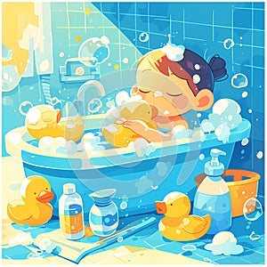 Relaxation Paradise: A Soothing Bath Time Adventure