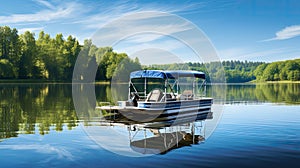 relaxation pontoon boat lake