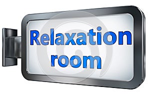 Relaxation room on billboard