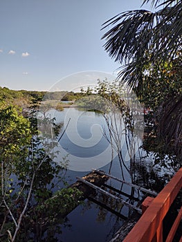 Relaxation and tranquility with Rio Negro landscape