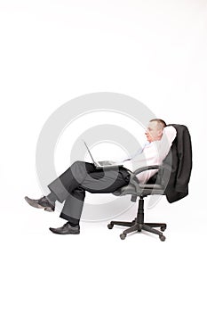 Relaxed businessman