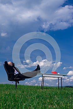 Relaxed Businessman