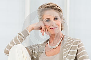 Relaxed Mature Woman