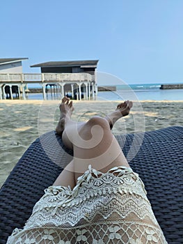 Relaxing at Anyer beach