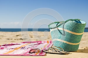 Relaxing at the beach