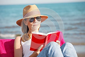 Relaxing on the beach