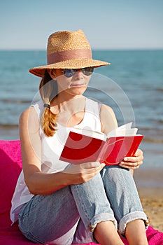 Relaxing on the beach