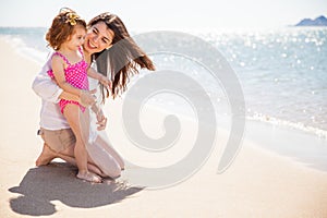 Relaxing at the beach together