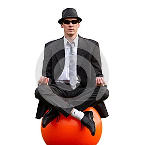 Relaxing businessman