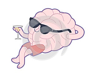 Relaxing with a glass of vermouth, Brain collection