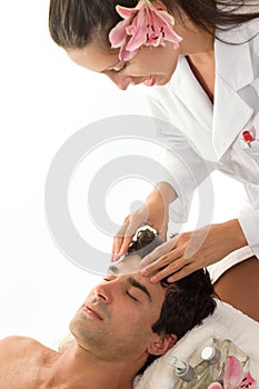Relaxačné hlava masáž 
