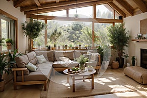 relaxing at home designed in natural style