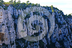 The relaxing nature in the French Riviera at Calanque En Vau