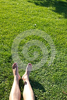 Relaxing in the park