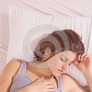 Relaxing and Peaceful Sleeping Woman