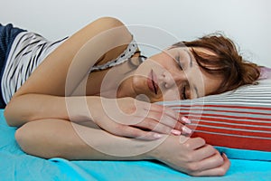 Relaxing and Peaceful Sleeping Woman