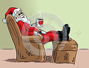 Relaxing Santa