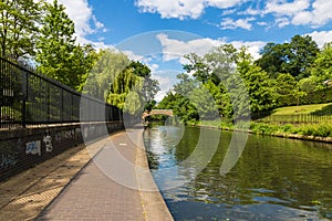 Relaxing Scenery of Canal