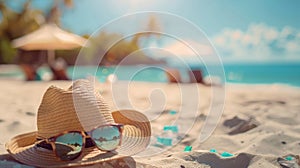 Relaxing by the Shore. Sunny Beach Day Essentials