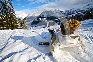 Relaxing on Snow Beach