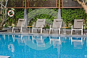 Relaxing swimming pool