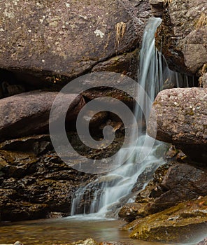 Relaxing waterfall in nature