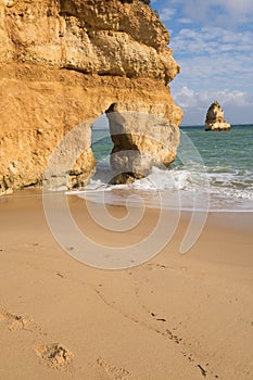 relaxing in wonderful seascape on sandy camilo beach