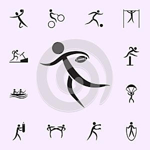 relay race icon. Elements of sportsman icon. Premium quality graphic design icon. Signs and symbols collection icon for websites,