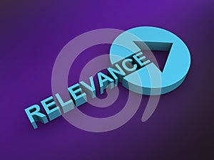 relevance word on purple