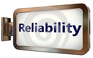 Reliability on billboard background