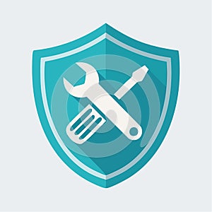 Reliable Technical Service Shield Icon